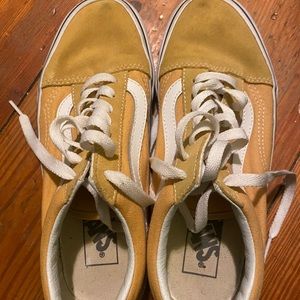 Yellow old skool vans